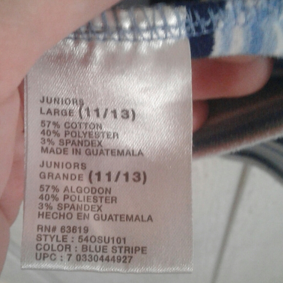 No Boundaries Light Striped Sweater, Size L - Picture 6 of 8